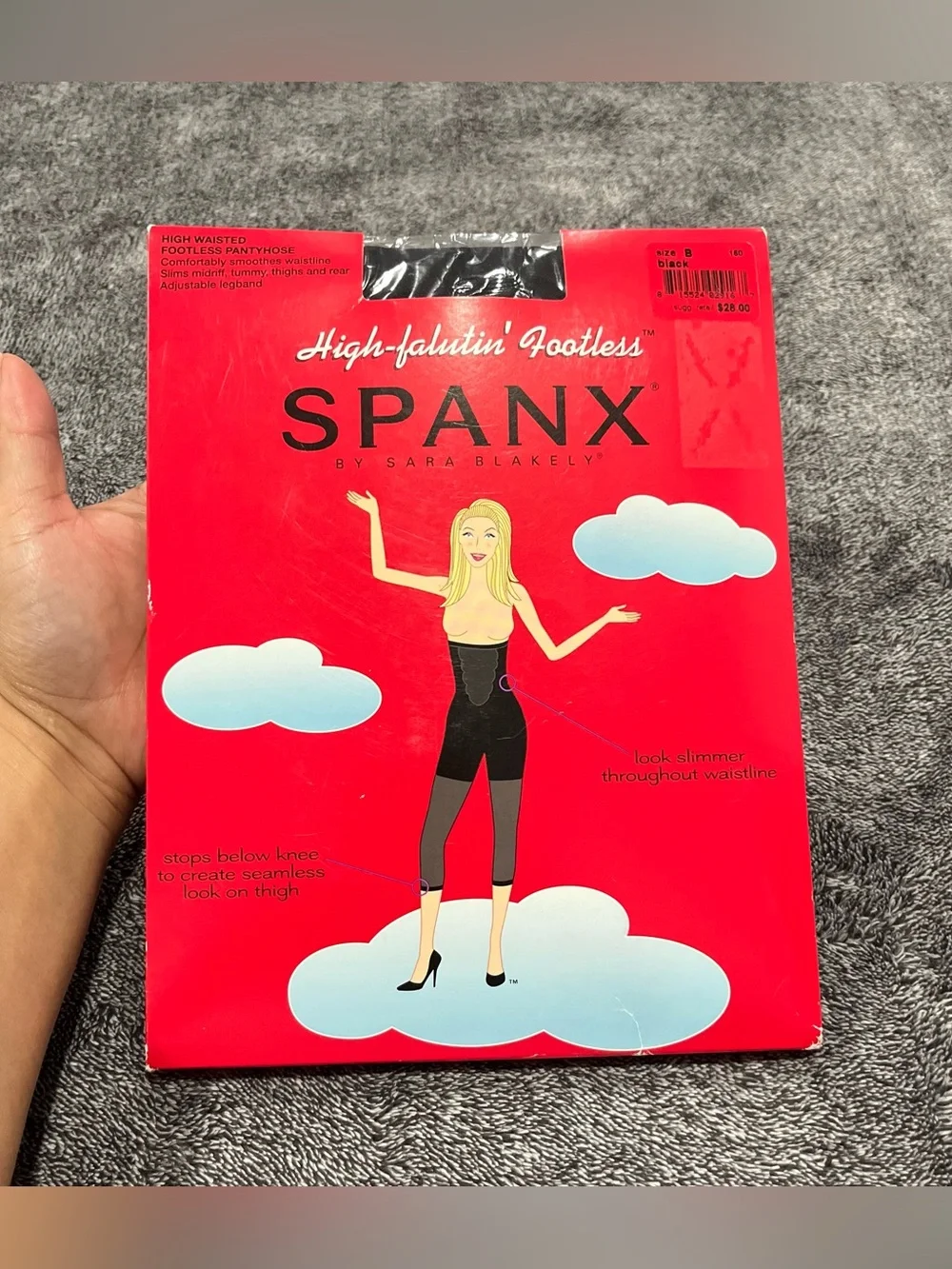 Brand new❗️High Waisted Footless Spanx by Sara Blakely black size B